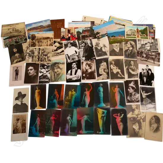 COLLECTION USA + THEATRE/FILM POSTCARDS includes:Ramon Novarro signed photo ETC